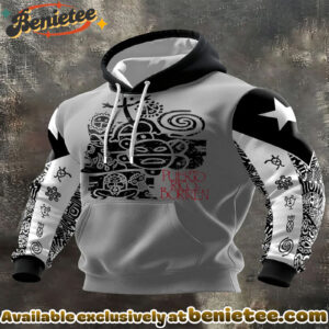 Puerto Rico Taino Proud Art Printed Hoodie - Ver 3