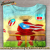 Puerto Rico colorful printed crew neck t-shirt