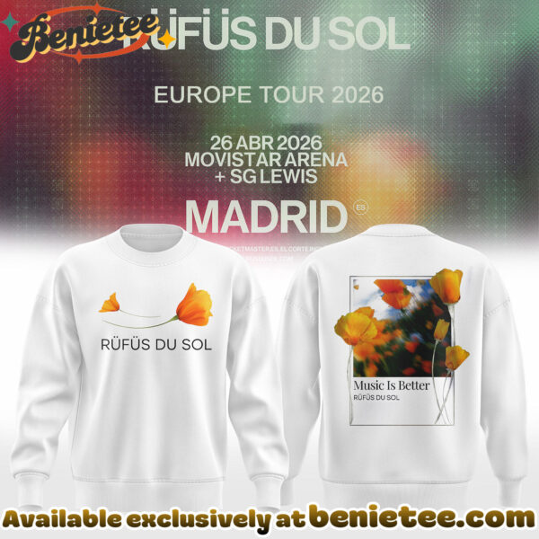 RUFUS DU SOL 2026 Tour Merchandise Hoodie, Tshirt, Sweatshirt - Ver 2