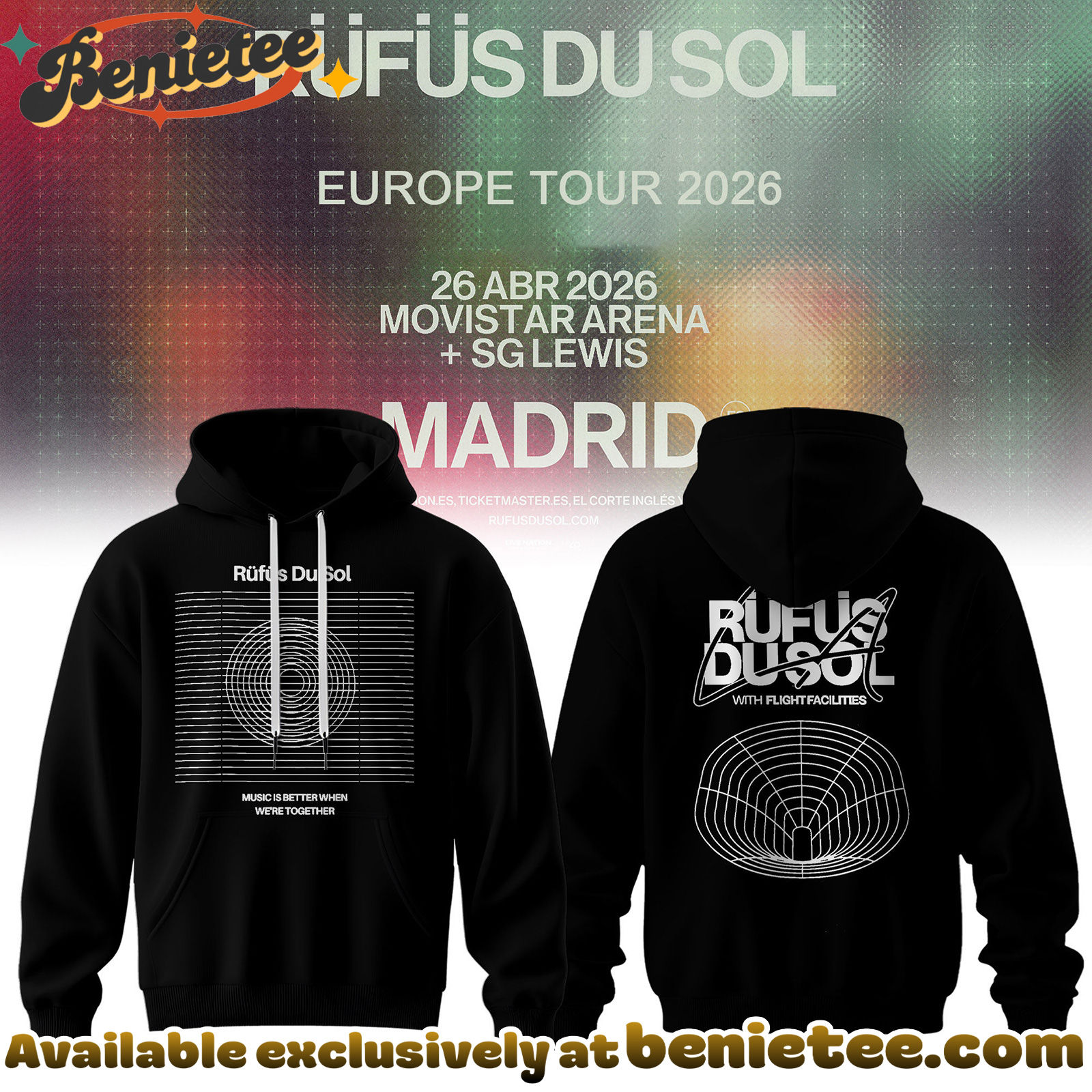 RUFUS DU SOL 2026 Tour Merchandise Hoodie, Tshirt, Sweatshirt - Ver 3