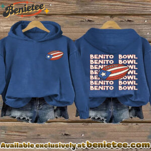 Retro Puerto Rico Print Hoodie - Ver 3