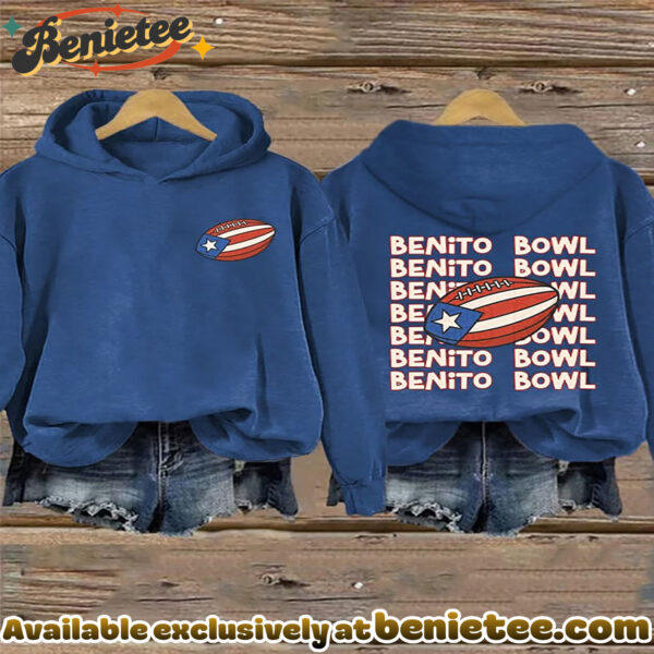Retro Puerto Rico Print Hoodie - Ver 3