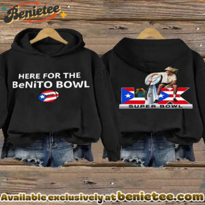 Retro Puerto Rico Print Hoodie - Ver 6