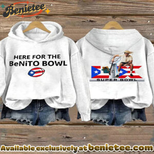 Retro Puerto Rico Print Hoodie - Ver 8