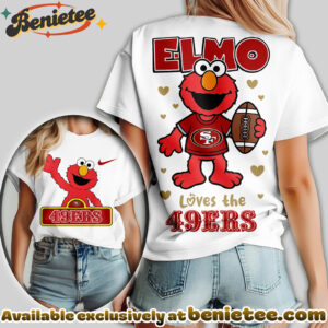 San Francisco 49ers Premium NFL Elmo Fan 3D Shirt