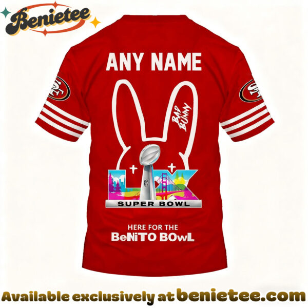 San Francisco 49ers x Bad Bunny Super Bowl 2026 Limited Edition Shirt - Ver 3