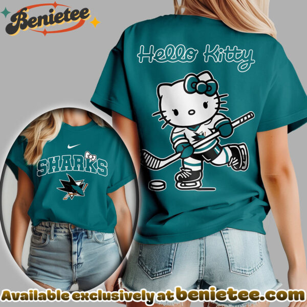 San Jose Sharks Premium NHL Hello Kitty Womens Shirt