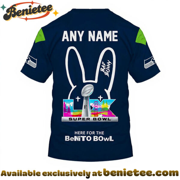 Seattle Seahawks x Bad Bunny Super Bowl 2026 Limited Edition Shirt - Ver 2