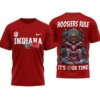 Indiana Hoosier NCAA Rose Bowl 2026 Hoosiers Rule 3D Shirt