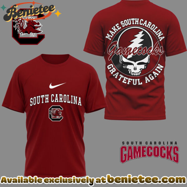 South Carolina Gamecocks Premium NCAA Grateful Game Day 3D Shirt Hoodie - Ver 2