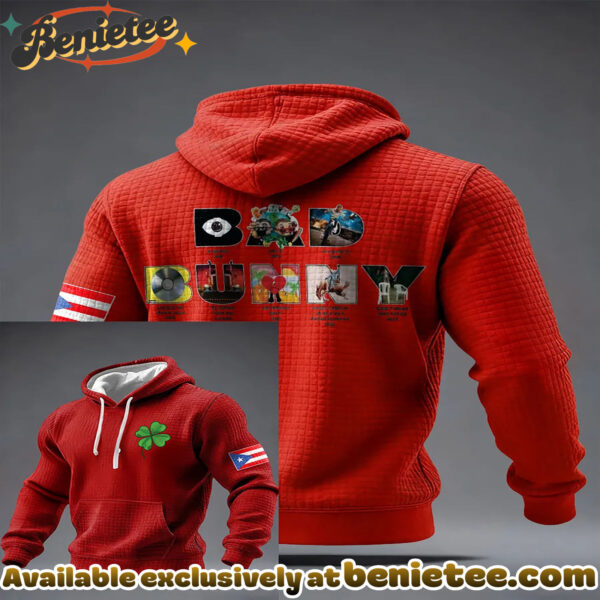 St. Patrick'S Day And Bad Bunny Print Casual Hoodie - Ver 3