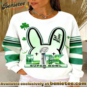 St. Patrick'S Day And Super Bowl Printed Casual Round Neck Sweatshirt