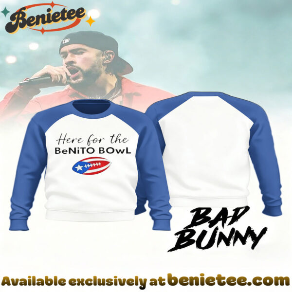 Super Bowl And Bad Bunny Crew Neck Sweatshirt