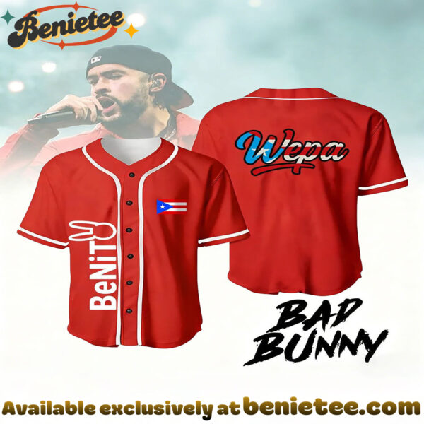 Super Bowl And Bad Bunny Tops Baseball Jersey