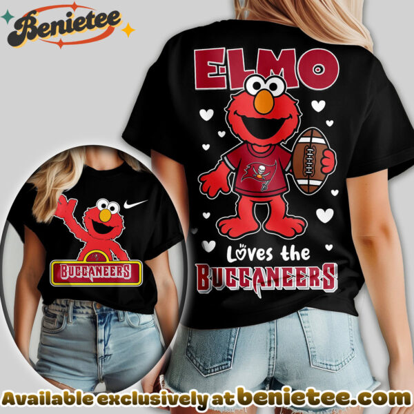 Tampa Bay Buccaneers Premium NFL Elmo Fan 3D Shirt