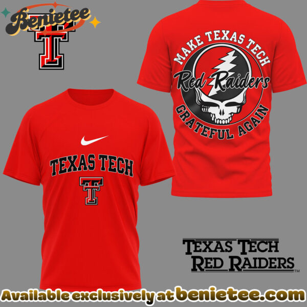 Texas Tech Red Raiders Premium NCAA Grateful Game Day 3D Shirt Hoodie