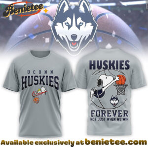 UConn Huskies Premium NCAA Basketball Snoopy 3D Shirt MM