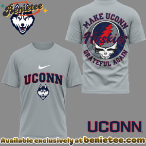 UConn Huskies Premium NCAA Grateful Game Day 3D Shirt Hoodie - Ver 4