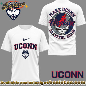 UConn Huskies Premium NCAA Grateful Game Day 3D Shirt Hoodie