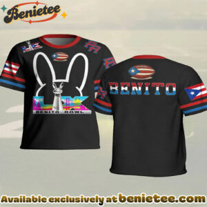 Unisex Bunny Football Music Lover Printed T-shirt - Ver 6