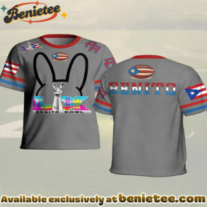 Unisex Bunny Football Music Lover Printed T-shirt - Ver 9