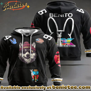 Unisex Bunny Music Football Lover Chiefs Printed Hoodie - Ver 2