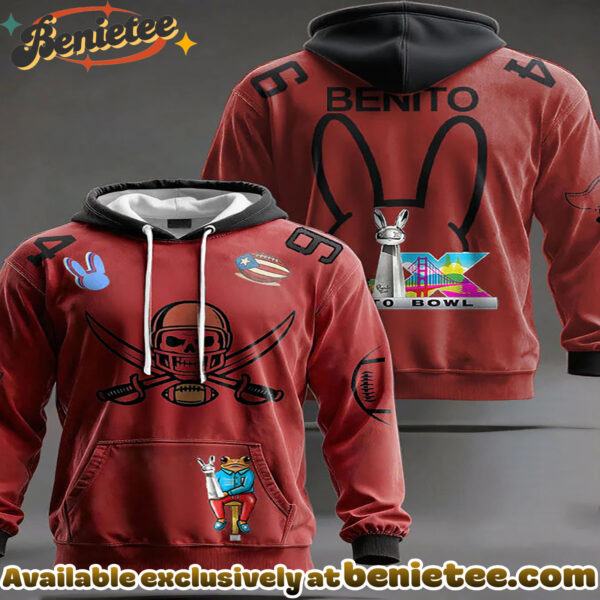 Unisex Bunny Music Football Lover Cowboy Printed Hoodie - Ver 3