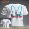 Unisex Bunny Music Football Lover Printed T-shirt - Ver 2