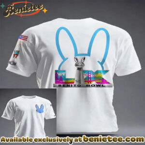 Unisex Bunny Music Football Lover Printed T-shirt - Ver 2
