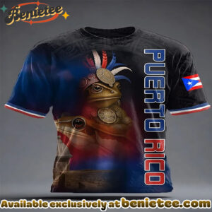 Unisex Puerto Rico Art Printed T-shirt - Ver 2