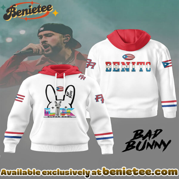 Unisex Super Bowl And Bad Bunny Hoodie
