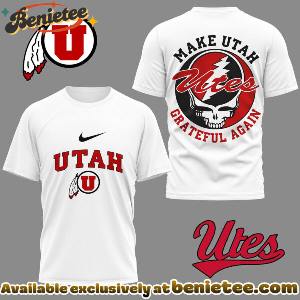 Utah Utes Premium NCAA Grateful Game Day 3D Shirt Hoodie - Ver 3