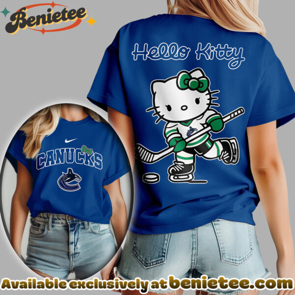Vancouver Canucks Premium NHL Hello Kitty Womens Shirt