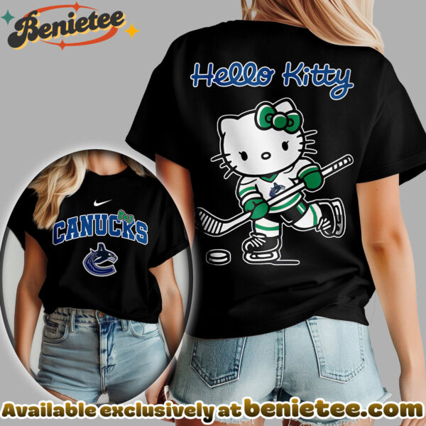 Vancouver Canucks Premium NHL Hello Kitty Womens Shirt