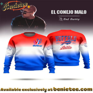 Versatile Casual Bill Team Bad Bunny Crew Neck Sweatshirt