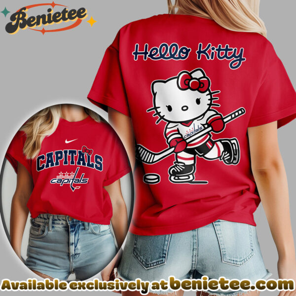 Washington Capitals Premium NHL Hello Kitty Womens Shirt