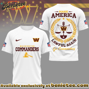 Washington Commanders Premium NFL Make America Lawful Again 3D Shirt