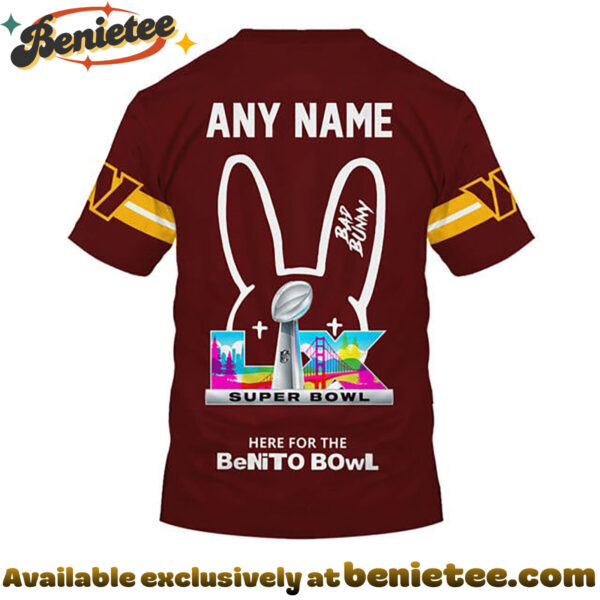 Washington Commanders x Bad Bunny Super Bowl 2026 Limited Edition Shirt - Ver 2