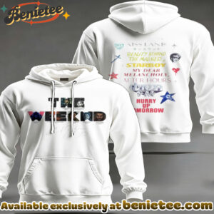 Weeknd Discography Pattern Hoodie