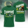 Oregon Duck 2026 Orange Bowl Champions 3D Printed T-Shirt
