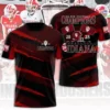 Indianaa Hoosier1 Football 3D T-Shirt Unisex Fullsize Xs-5Xl