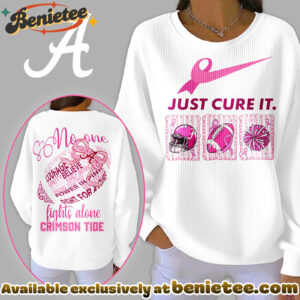 Alabama Crimson Tide Premium NCAA Breast Cancer Awareness T-Shirt And Sweatshirt