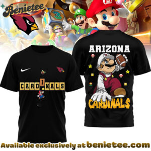 Arizona Cardinals Premium NFL Super Mario 3D Tshirt, Sweatshirt, Hoodie