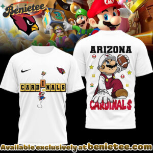 Arizona Cardinals Premium NFL Super Mario 3D Tshirt, Sweatshirt, Hoodie