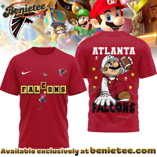 Atlanta Falcons Premium NFL Super Mario 3D Tshirt, Sweatshirt, Hoodie