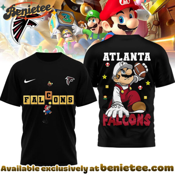 Atlanta Falcons Premium NFL Super Mario 3D Tshirt, Sweatshirt, Hoodie