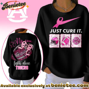 Auburn Tigers Premium NCAA Breast Cancer Awareness T-Shirt And Sweatshirt