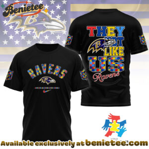 Baltimore Ravens Premium NFL Autism Awareness Month 3D Tshirt, Hoodie, Sweatshirt