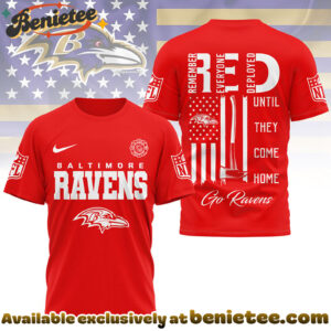 Baltimore Ravens Premium NFL Red Friday Firefighter 3D Tshirt, Hoodie, Sweatshirt