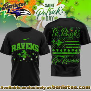Baltimore Ravens Premium NFL St. Patricks Day 3D Tshirt, Hoodie, Sweatshirt